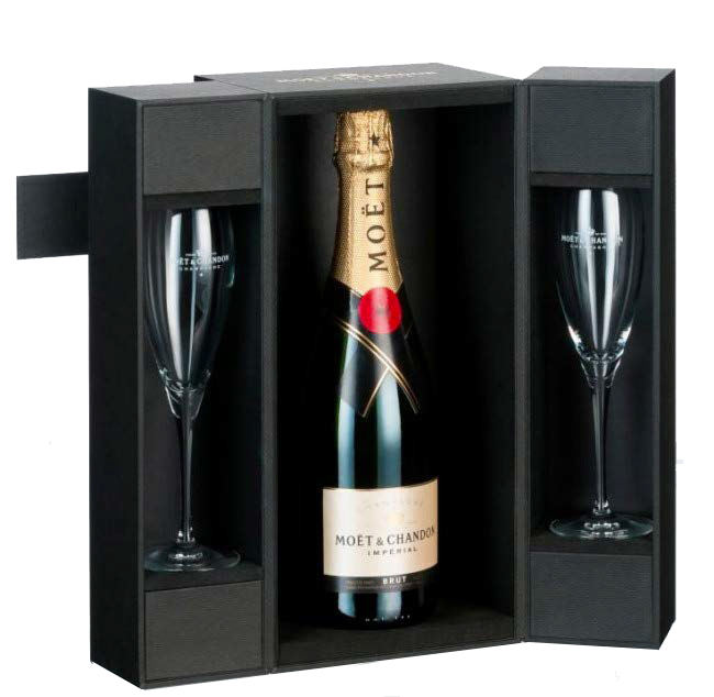 Moët Chandon Gift Box With Two Gles Of The Champagne House