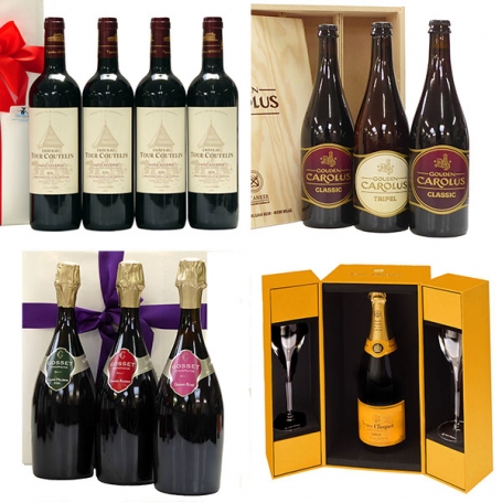 Champagne en Belgische bieren laten leveren