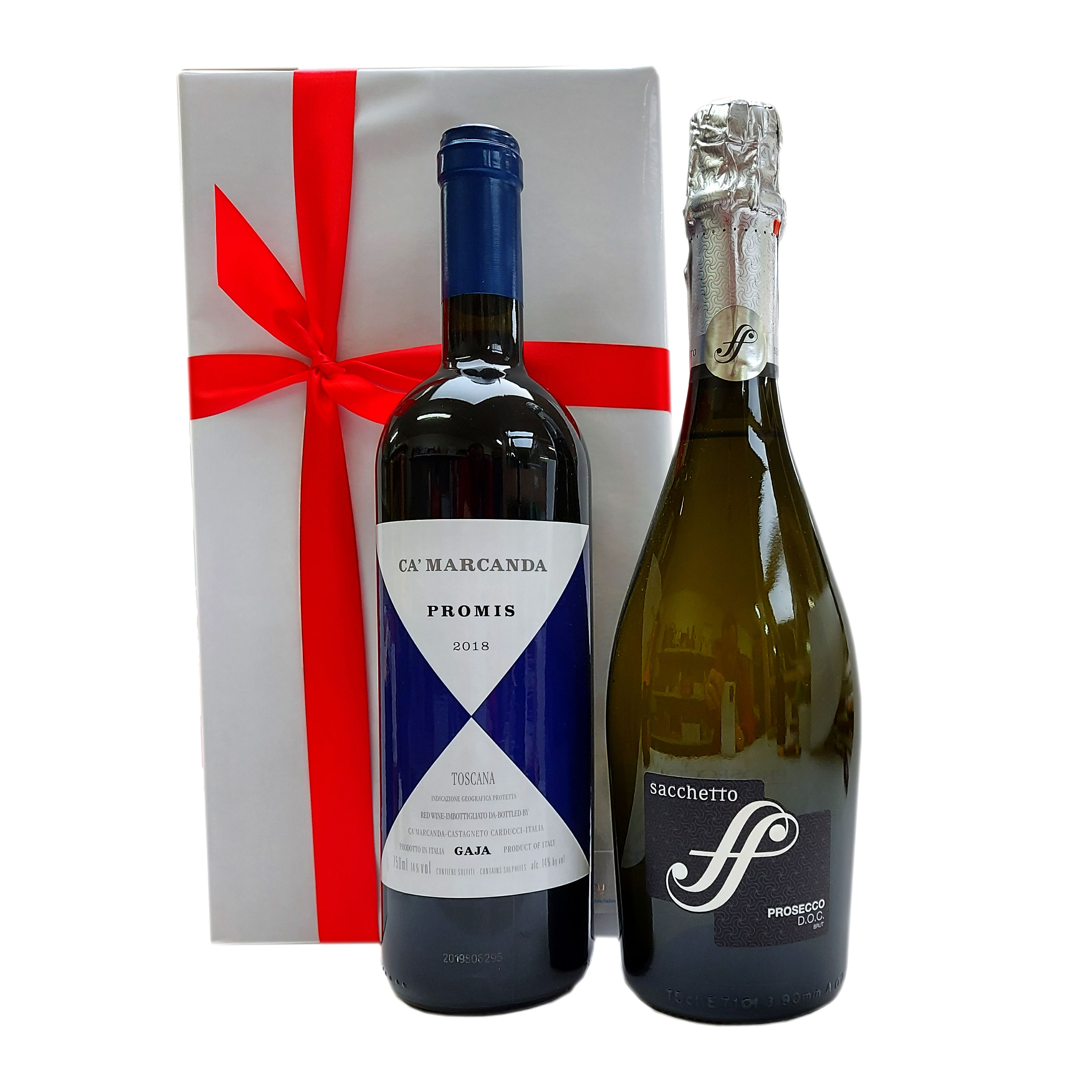 Coffret cadeau avec du vin italien et du Prosecco commander et livrer