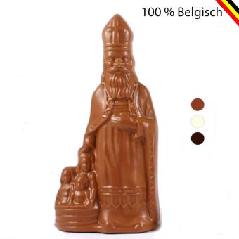 Grote Callebaut Sinterklaas 25 cm in melkchocolade, verpakt als Sinterklaasgeschenk 2025