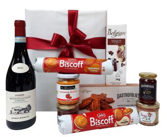 Belgische geschenkdoos met Italiaanse wijn