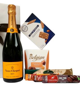 Belgisch geschenkpakket bestellen met champagne