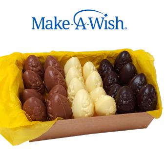 Mand voor Pasen 2026 met paaschocolade