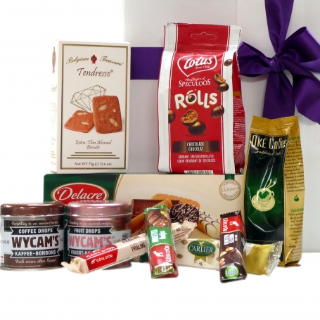 Belgian alcohol-free candy package as a gift
