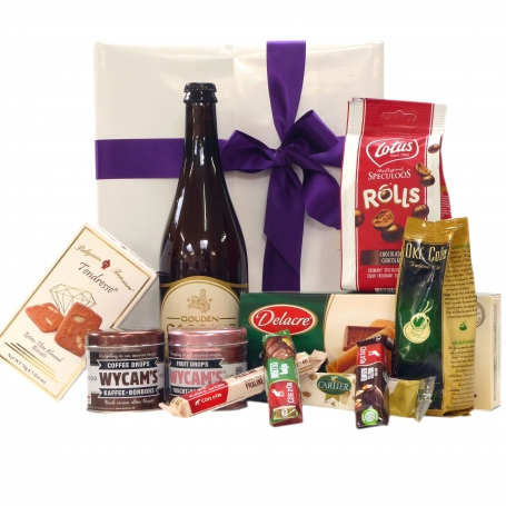 Tripel belge avec des friandises belges en cadeau