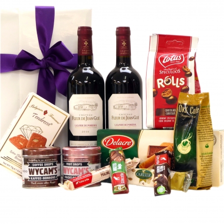 Duo Lalande de Pomerol and Belgian treats