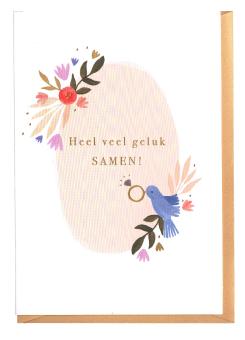 wenskaart voor het huwelijk