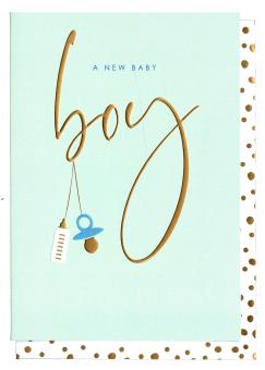 Wenskaart a new baby boy