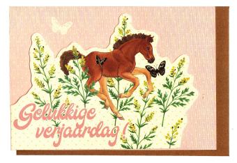 wenskaartje met Gelukkige verjaardag!