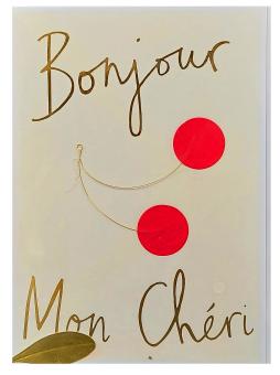 Wenskaart "Bonjour Mon Chéri"