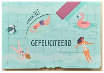 Proficiat, wenskaart voor zwemmers