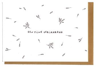 Wenskaart een fijne verjaardag