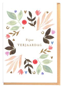 Wenskaart voor verjaardagsgeschenk