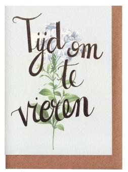wenskaart voor een feest
