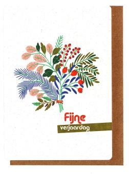 wenskaart met fijne verjaardag