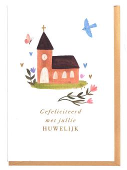 Wenskaart bij huwelijksgeschenk