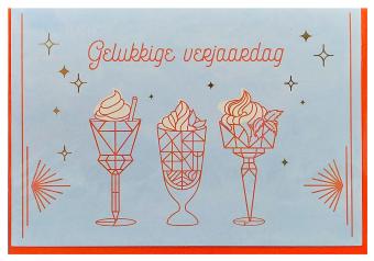Wenskaart voor verjaardagsgeschenk