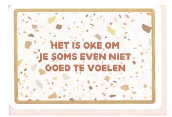 steunkaartje als wenskaart bij geschenk