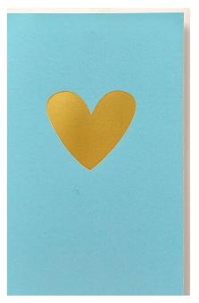 Wenskaart "Gouden Hart"