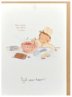 Wenskaart "Tijd voor Taart!"