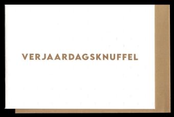 Wenskaart verjaardagsknuffel