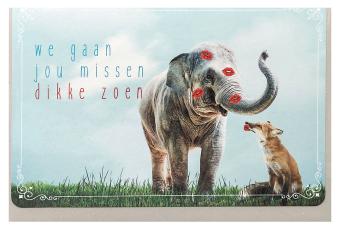 Kaartje, we gaan je missen