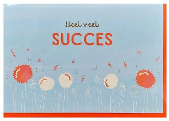 Wenskaart om succes te wensen