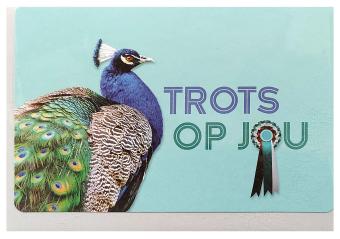 zo trots als een kleurrijke pauw