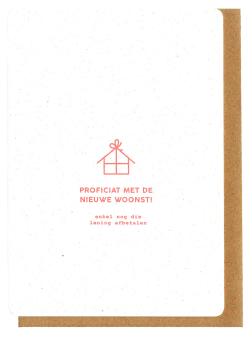wenskaartje nieuwe woonst