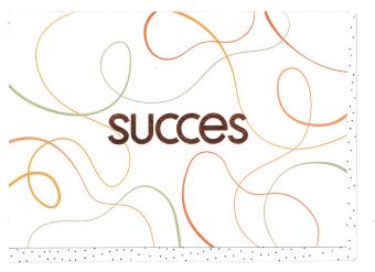 Wenskaart om succes te wensen