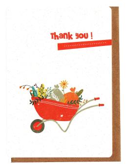 Thank you wenskaart bij geschenk leveren