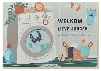 Geboortekaartje bij geboortegeschenk