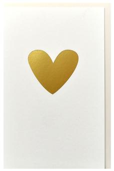 Wenskaart "Gouden Hart"