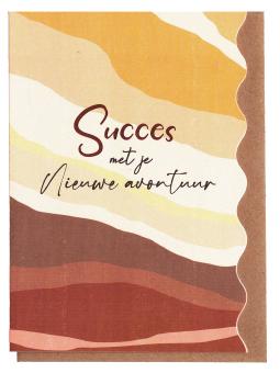 Succes als boodschap op een kaartje
