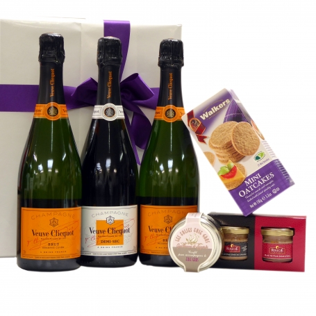 Trio Veuve Clicquot et Foie Gras en cadeau