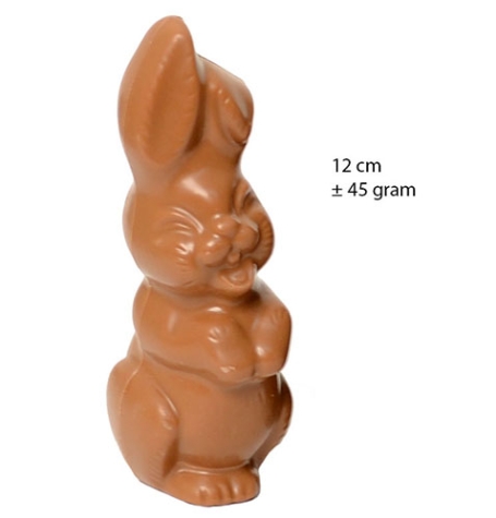 Drie chocolade paashazen als paaspakket