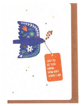 wenskaart, Just to let you know how sorry I am