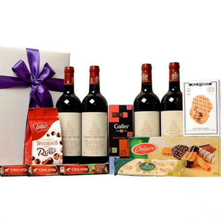Luxe geschenkpakket met wijn leveren
