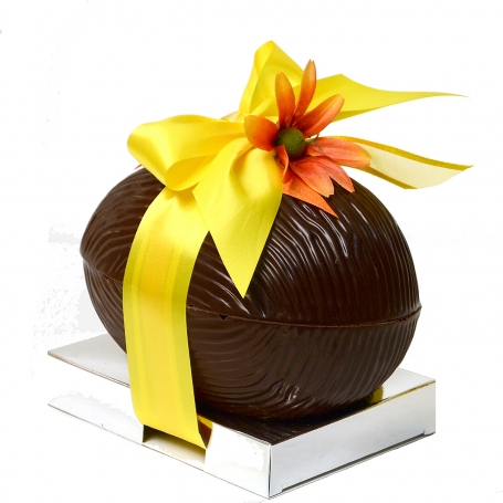 Luxe gevuld paasei pure Callebaut chocolade +/- 850 gram
