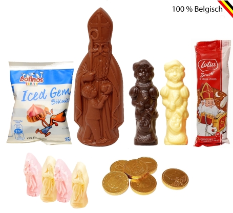 Belgische chocolade en snoep als geschenk voor Sinterklaas