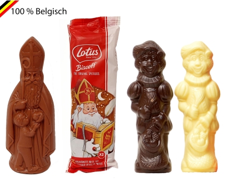Colis Saint Nicolas tricolore avec Biscoff