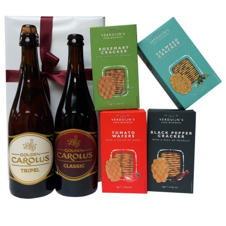 Belgian luxury beers with savory snacks as an aperitif - kopie
