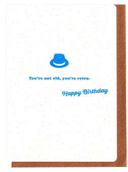 Verjaardagskaart bij geschenkmand