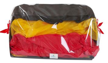 Belgian gift basket with cookies, chocolate and sweets – festive packaging