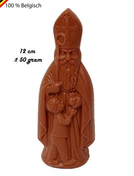 Paquet Saint-Nicolas avec Saint au lait, Piet en chocolat noir et biscuits Lotus Biscoff en sachet kraft personnalisé