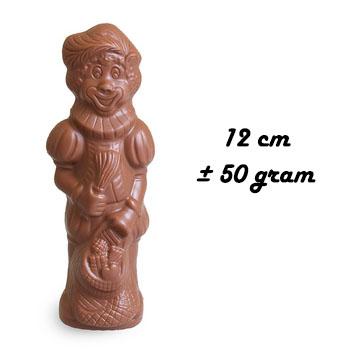 Paquet Saint-Nicolas avec Saint noir, Piet au lait et biscuits Lotus en sachet kraft personnalisé