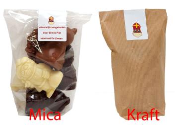 Saint Nicholas Package Chocolate Saint (milk, dark or white) & Ice-Gem Cookies