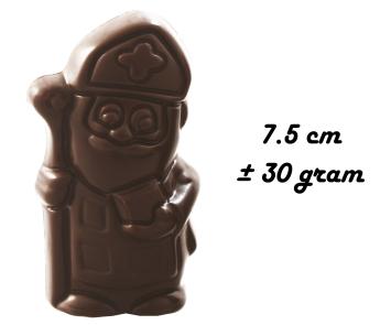 Three-Color Saint Nicholas gift with Callebaut chocolate Saints and Lotus Biscoff cookies in kraft packaging with logo