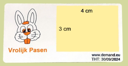 Gepersonaliseerd paasdoosje met 12 verpakte paaseitjes