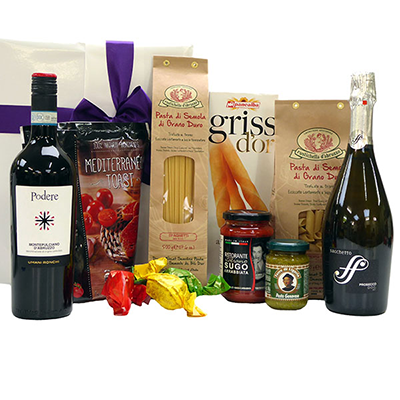 Order Italian gift packages and have them delivered at home